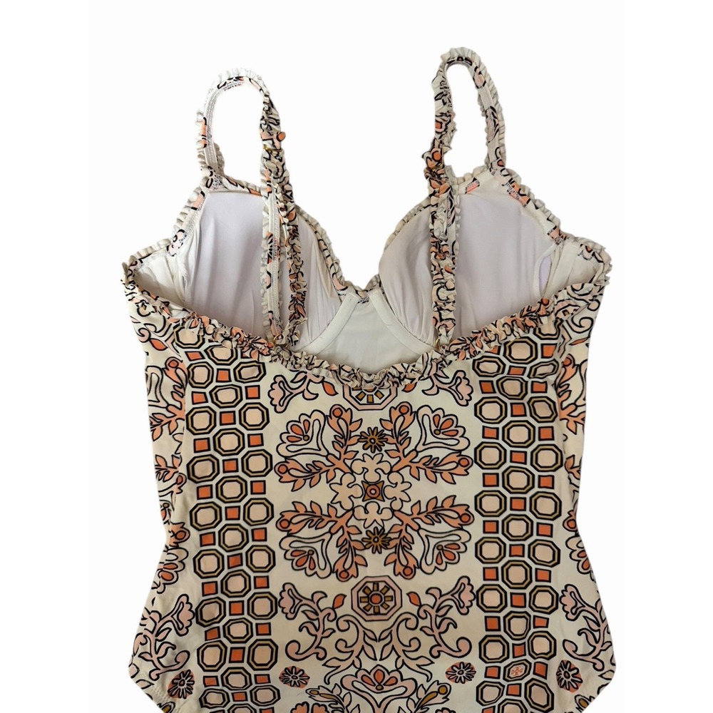 Tory Burch Hicks Garden One Piece Floral Swimsuit Women's Size Small - Picture 4 of 10